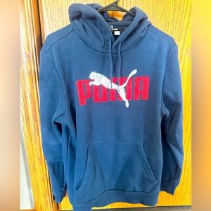 Men’s Puma hoodie. Navy/red.
